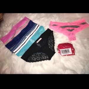 Victoria's Secret 6pcs Panty Bundle NWT